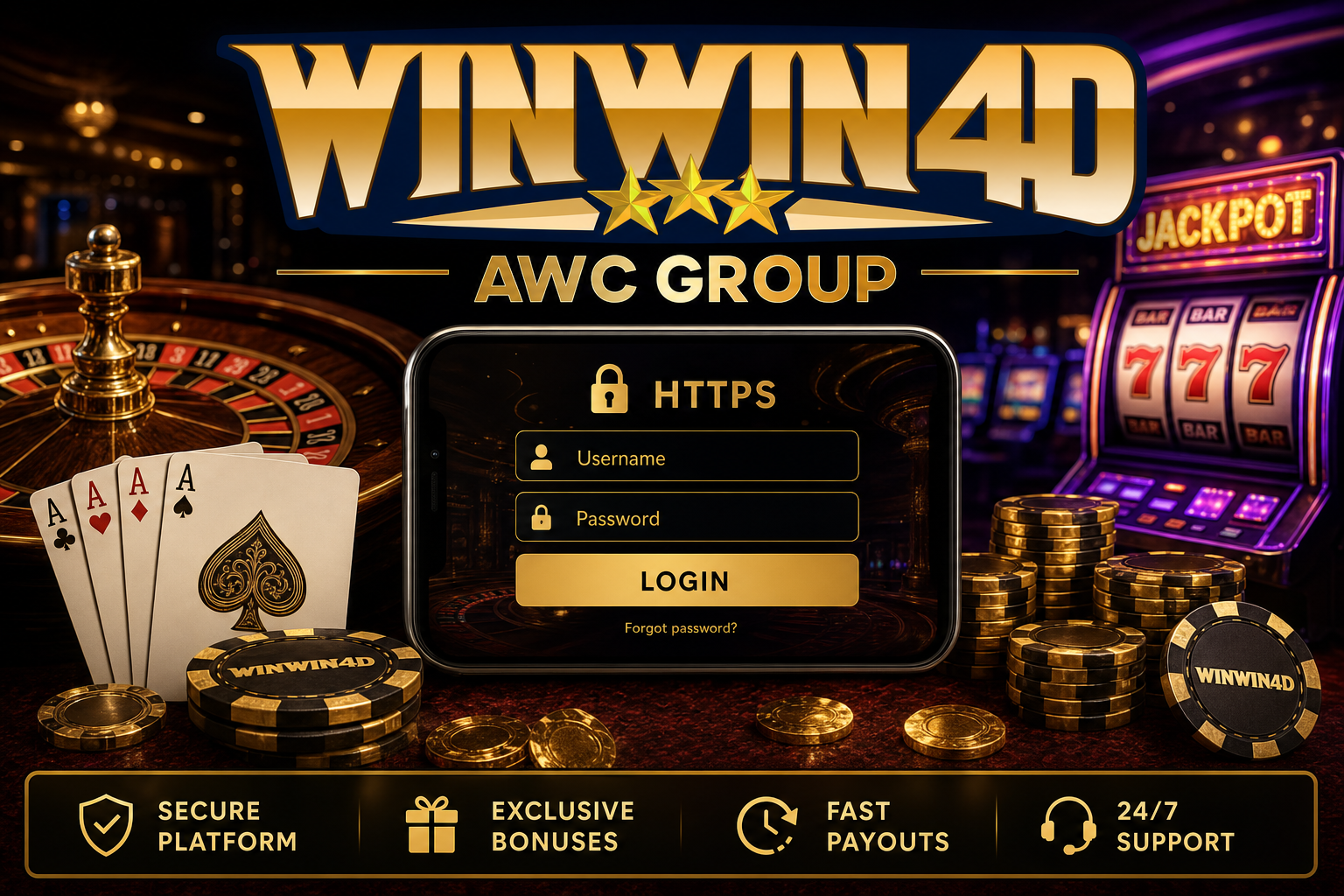 Login WINWIN4D di HP