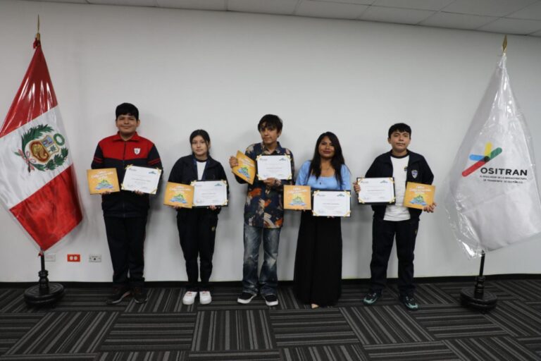 Ganadores del concurso de cuentos “Ositran, contigo por las rutas del Perú”
