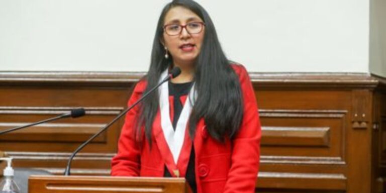 Congresista Ruth Luque solicita que se investiguen a policías que convocaron a marcha por la paz
