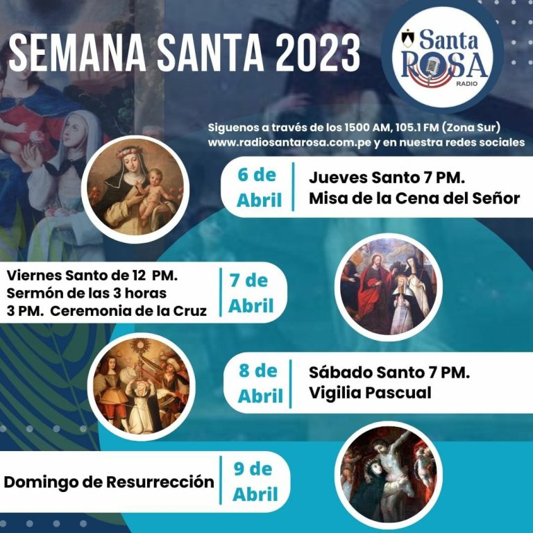 Disfruta de la mejor programación por Semana Santa con Radio Santa Rosa