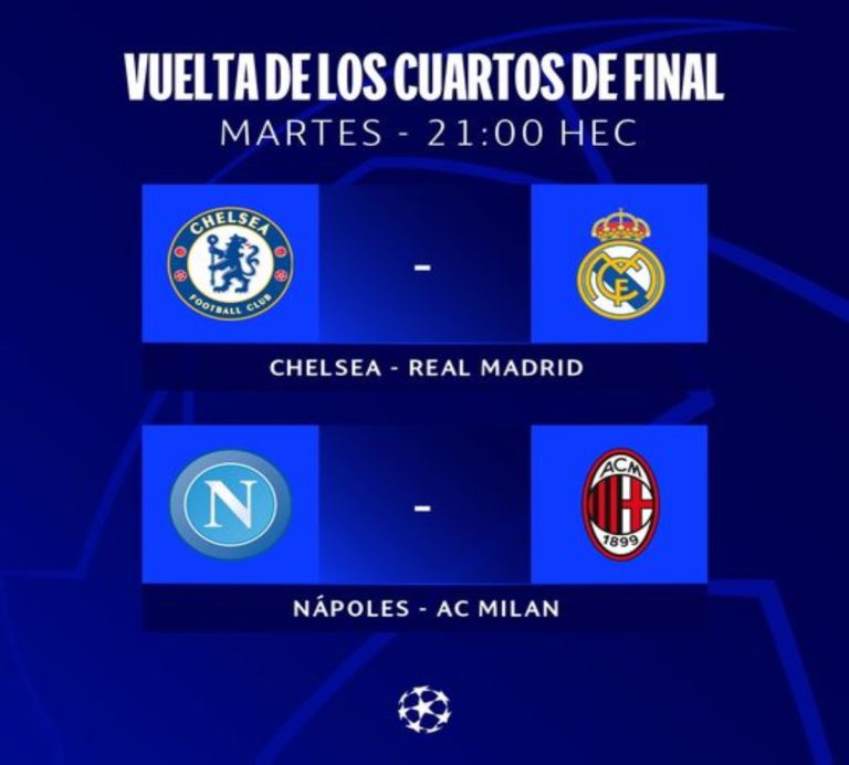 Champions League: cuartos de final, pronósticos, hora y fecha