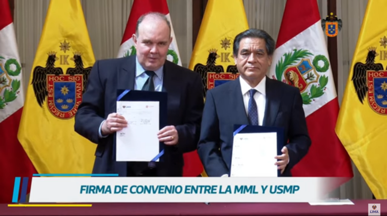 Municipalidad de Lima realizó convenio con la Universidad San Martin de Porres