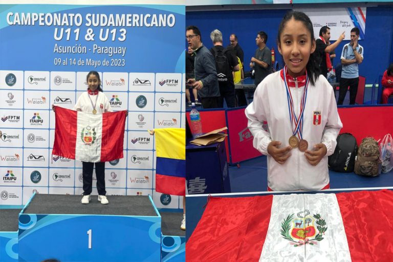 Peruana logra medalla de oro en Torneo Sudamericano  de Tenis de Mesa 