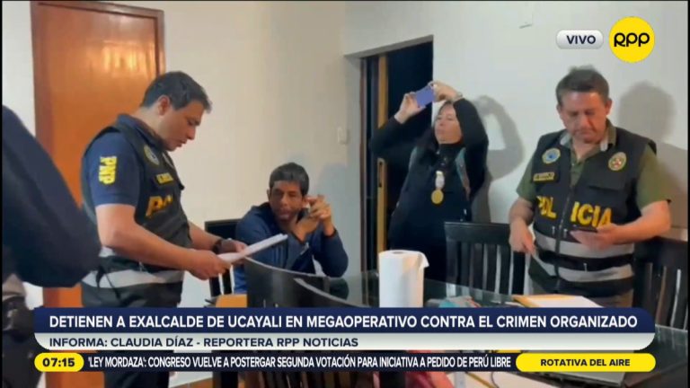Exalcalde de Ucayali fue detenido en megaoperativo contra el crimen organizado en San Borja