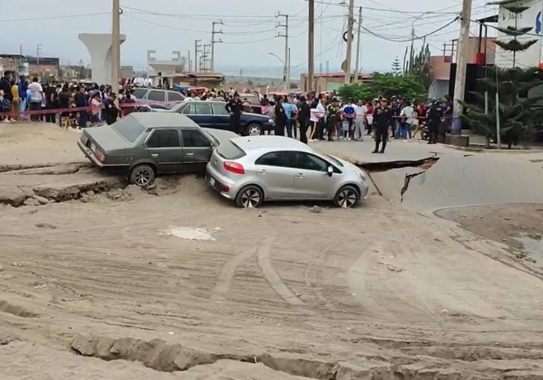 Chancay: vecinos denuncian que hundimiento de viviendas es responsabilidad del alcalde y la empresa