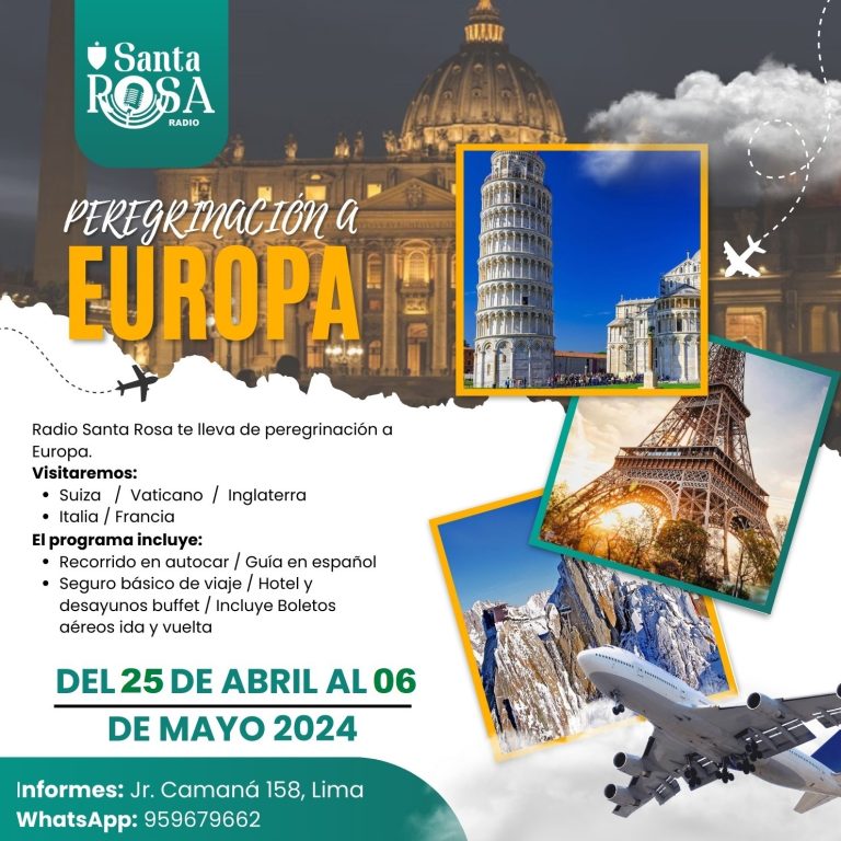 Radio Santa Rosa te lleva de peregrinación a Europa este 2024