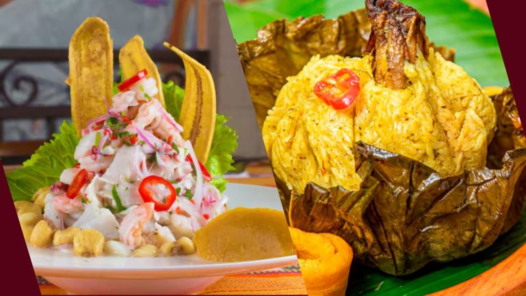 Los platos tipicos del Perú.