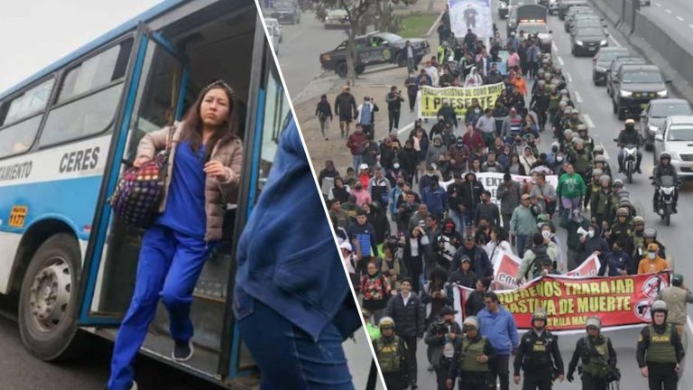 Paro parcial de transportistas y movilizaciones en lima y provincias