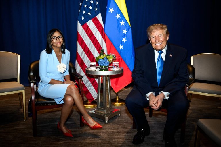 Donald Trump y Delcy Rodríguez se reunieron en Nueva York