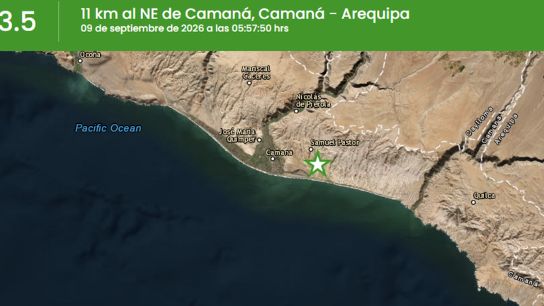 Dos sismsos remecieron Arequipa en menos de una hora