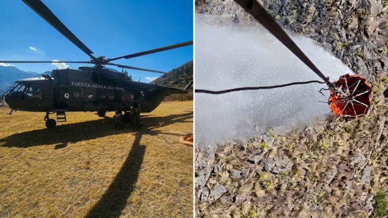 Perú incorpora 25 helibaldes para combatir incendios forestales