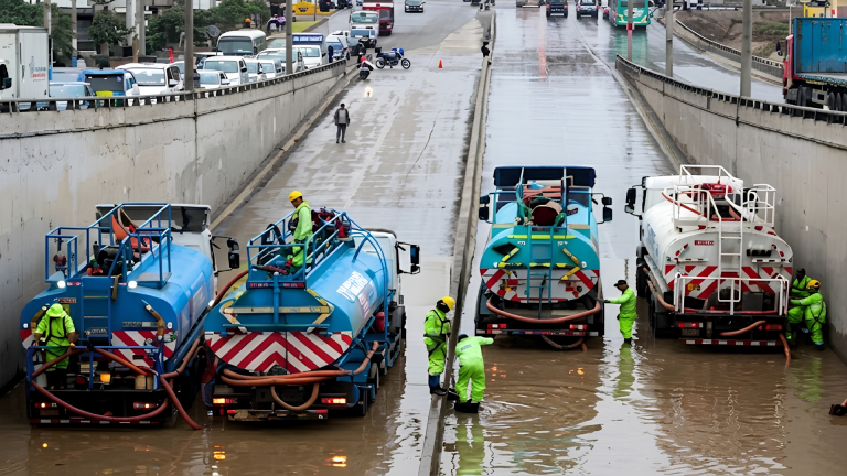 Bypass de la avenida Pachacútec permanece cerrado por aniego en Lima