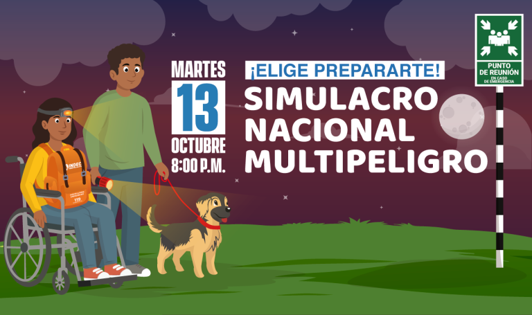 Tercer Simulacro Nacional Multipeligro se desarrollará este martes 13 de octubre
